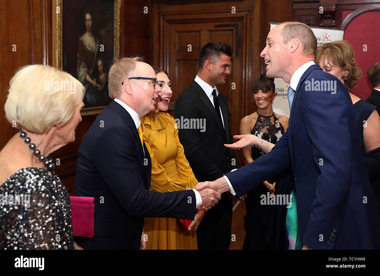 Le duc de Cambridge accueille Jason Watkins Bereavement UK Charity Gala du 25e anniversaire à Kensington Palace, Londres. Banque D'Images