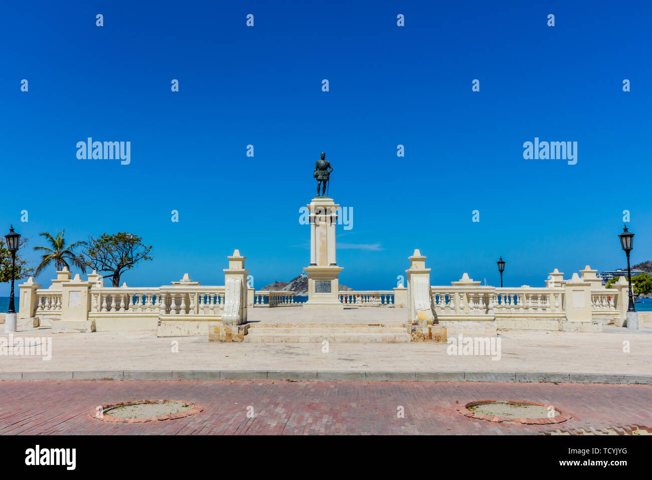 Santa Marta en Colombie Magdalena au bord de l'Amérique du Sud Banque D'Images