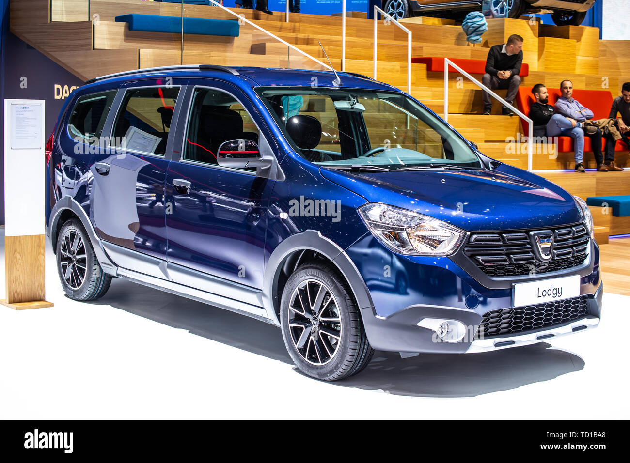 Genève, Suisse, le 06 mars 2019 : DACIA LODGY Stepway à Genève International Motor Show, le stand Dacia Automobile, constructeur automobile roumain Banque D'Images