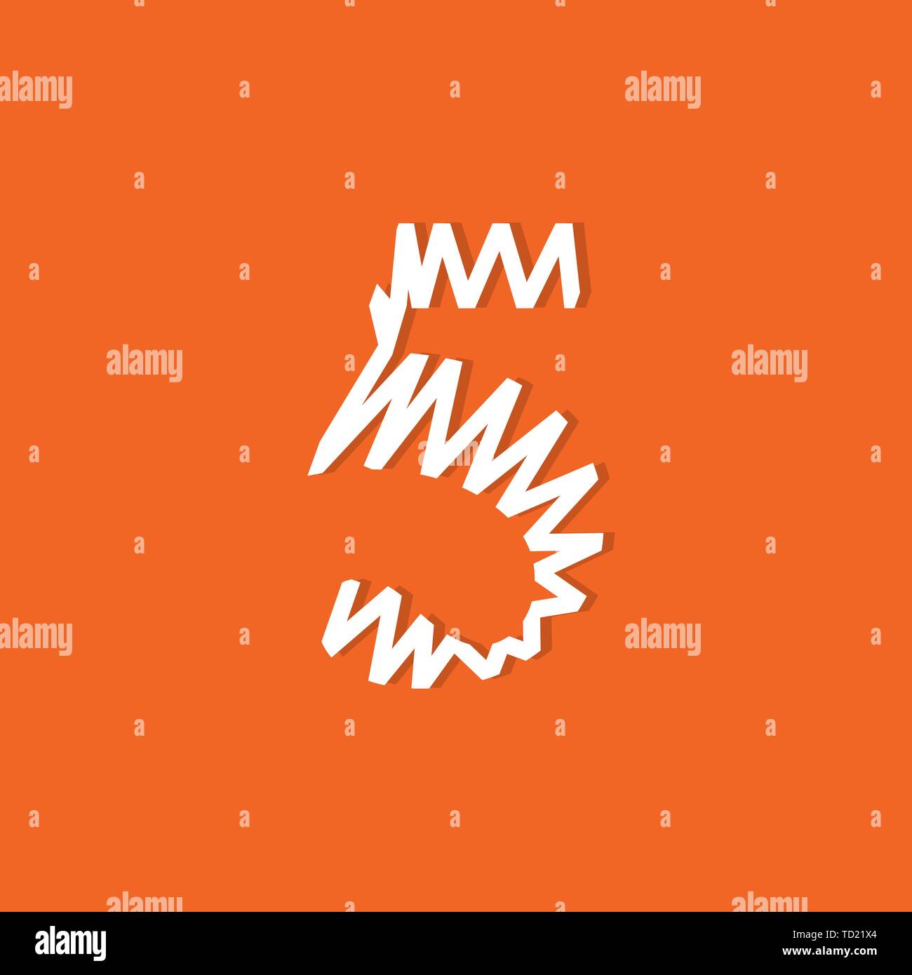 Nombre Logo vector. Logo abstrait nombre Illustration de Vecteur