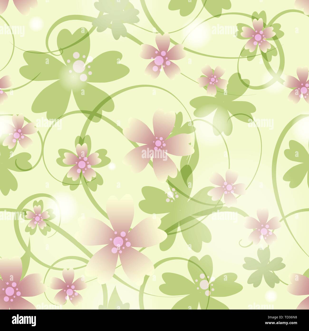 Abstract Seamless Flower pattern. Vector Illustration. Illustration de Vecteur
