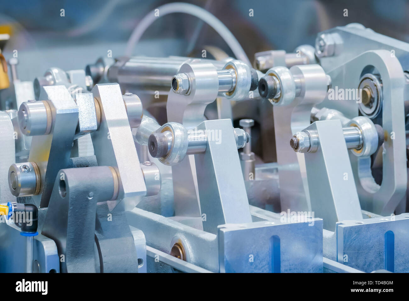 Les pièces en mouvement de l'équipement industriel de la machine-outil de l'automobile Banque D'Images