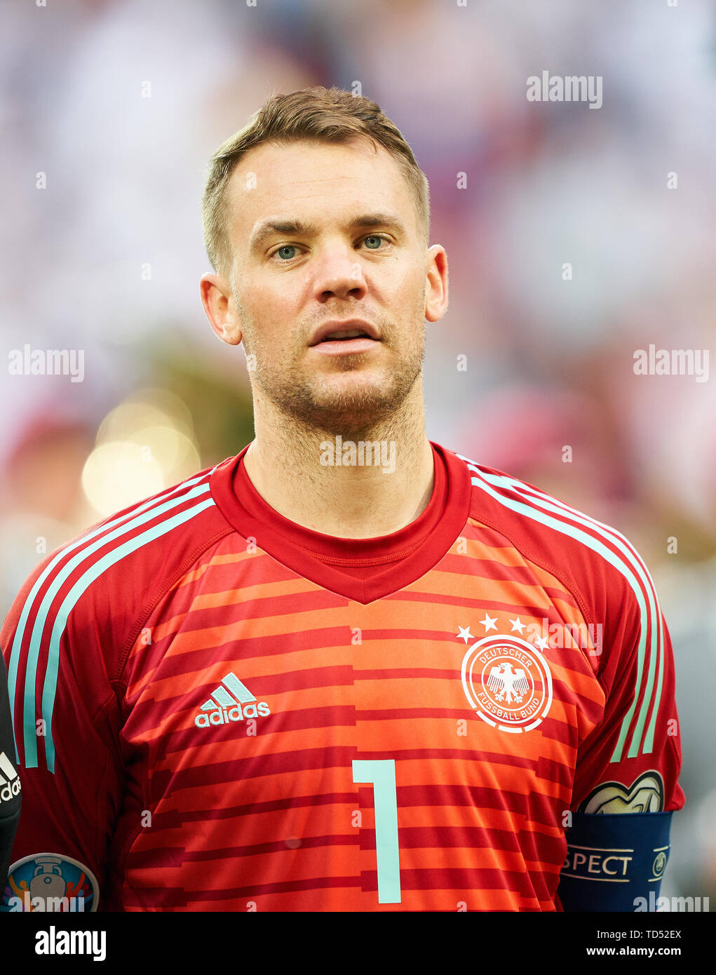 Mainz, Allemagne. 11 Juin, 2019. Manuel NEUER, DFB 1 Demi, Demi-taille, portrait, ALLEMAGNE - ESTONIE 8-0 Important : DFB règlement interdit toute utilisation des photographies comme des séquences d'images et/ou quasi-vidéo. Qualification pour les Championnats d'Europe, EM Saison 2018/2019 Quali, 2020, le 11 juin 2019 à Mayence, en Allemagne. Crédit : Peter Schatz/Alamy Live News Banque D'Images