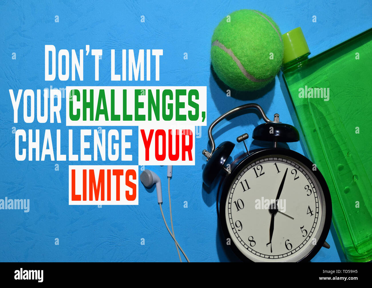 Ne Limitez Pas Vos Defis Defis A Vos Limites Citations De Motivation De Remise En Forme Sport Concept Photo Stock Alamy