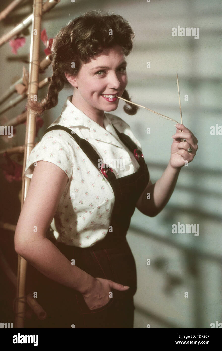 Gardy, Granass deutsche Schauspielerin, Deutschland 1950er Jahre. L'actrice allemande Gardy Granass, l'Allemagne des années 1950. Banque D'Images
