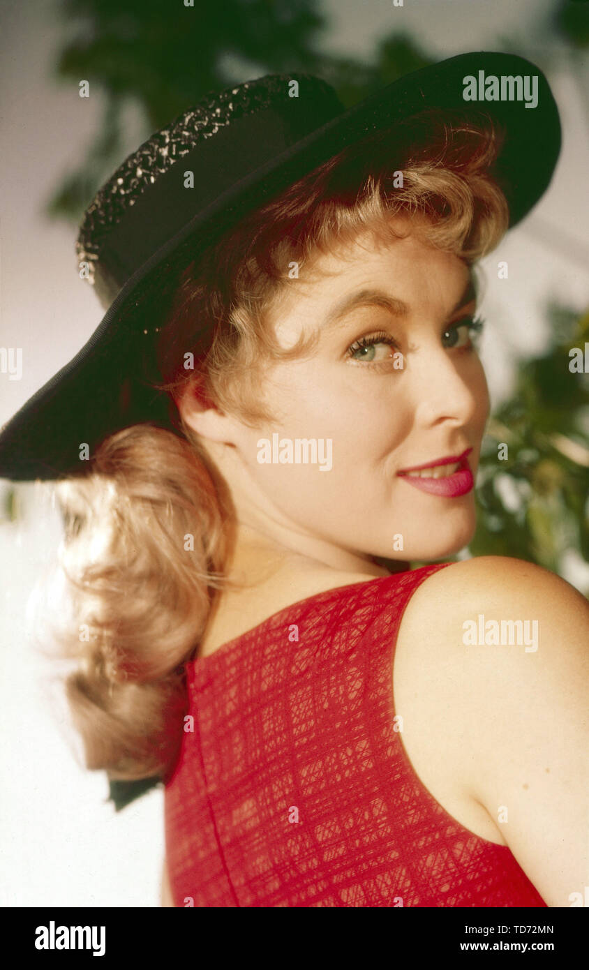 Marianne Hold, deutsche Schauspielerin 1950er Jahre, Deutschland. L'actrice allemande Marianne Hold, l'Allemagne des années 1950. Banque D'Images
