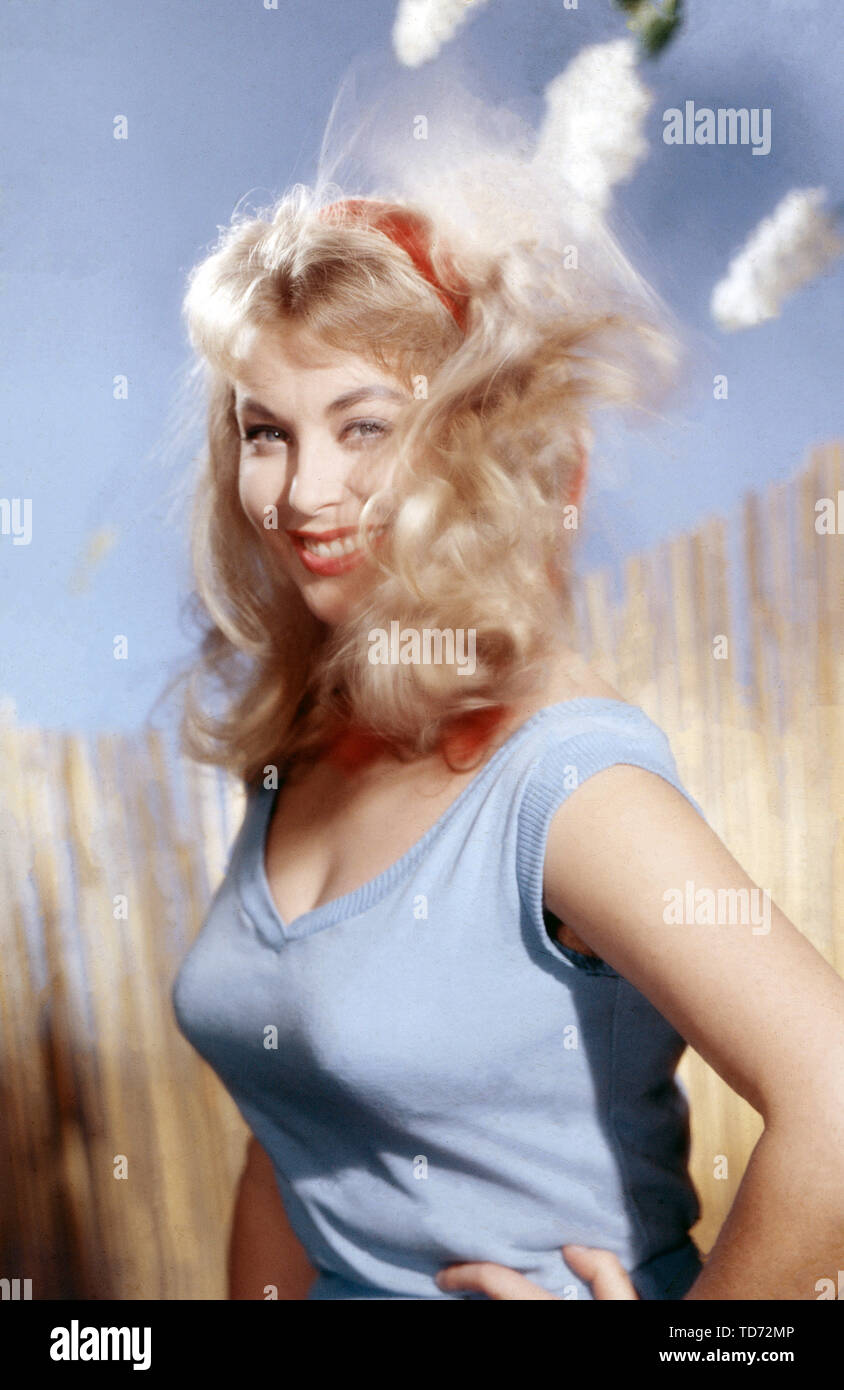 Marianne Hold, deutsche Schauspielerin 1950er Jahre, Deutschland. L'actrice allemande Marianne Hold, l'Allemagne des années 1950. Banque D'Images