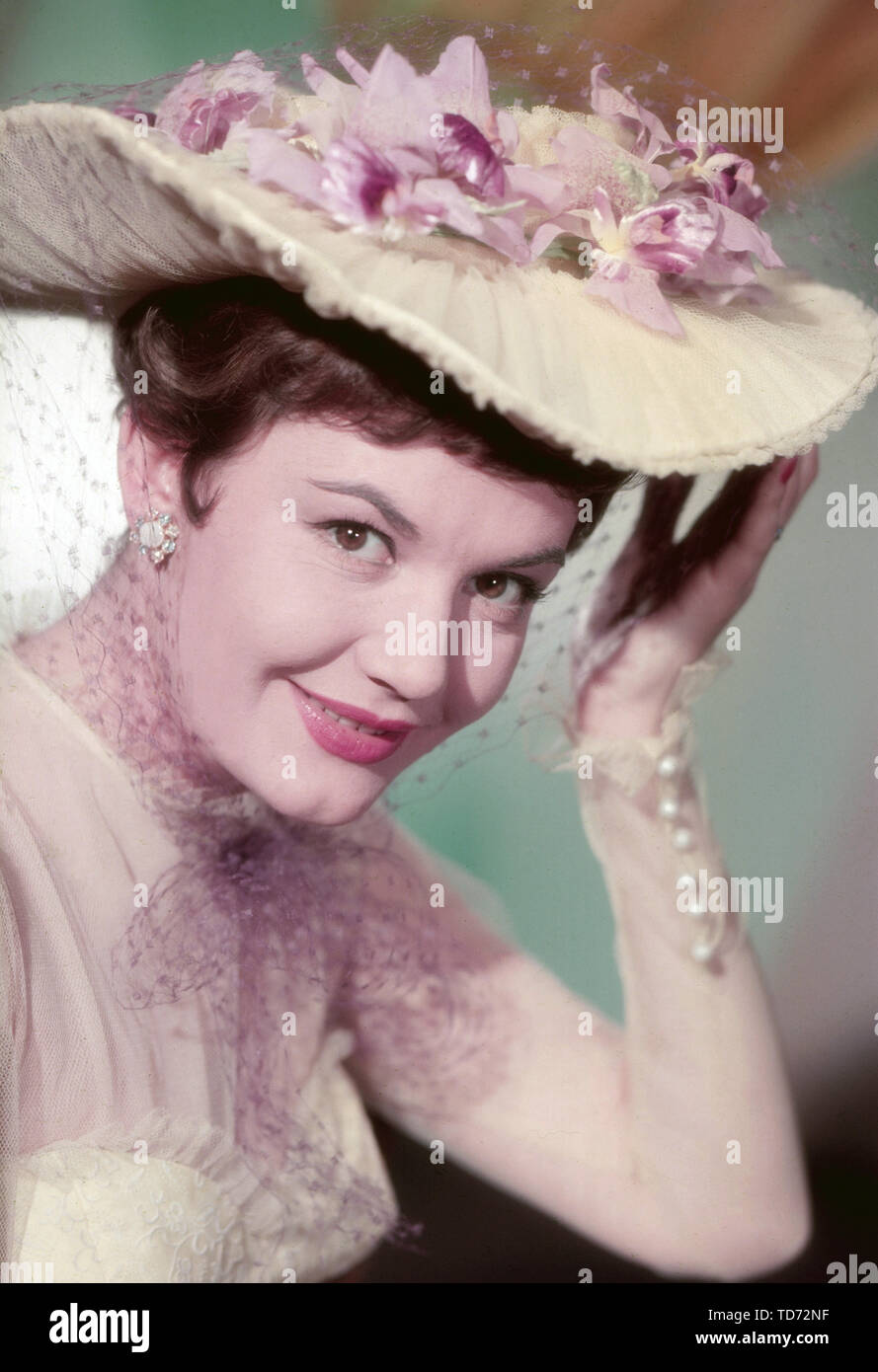 Renate Holm, deutsche Sopranistin Schauspielerin und Deutschland, 1950er Jahre. Soprano et actrice allemande Renate Holm, l'Allemagne des années 1950. Banque D'Images