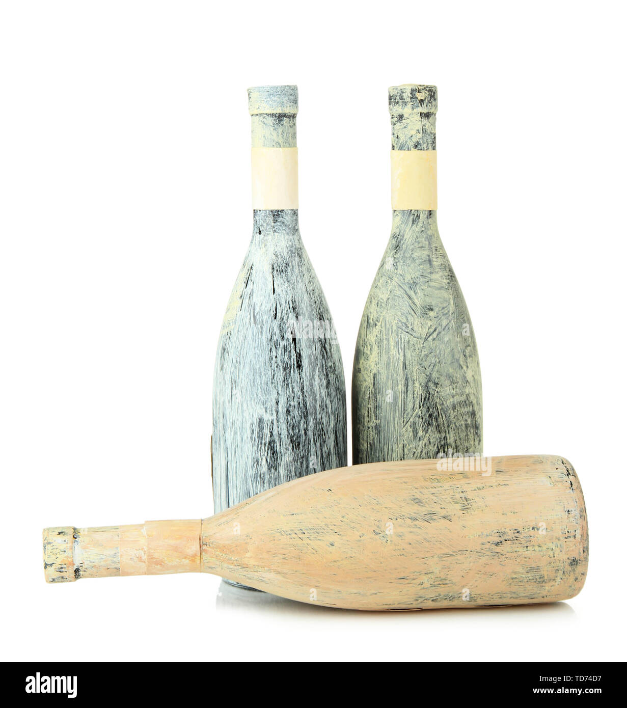 De vieilles bouteilles de vin, isolated on white Banque D'Images De vieilles bouteilles de vin, isolated on white Banque D'Images
