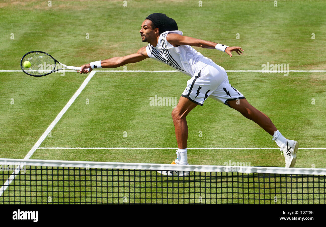 Stuttgart, Allemagne. 13 Juin, 2019. Dustin BROWN (GER) dans son match contre Alexander ZVEREV, GER à l'ATP Tennis Open Mercedes sur l'herbe à Stuttgart , Juin 13, 2019. Crédit : Peter Schatz/Alamy Live News Banque D'Images