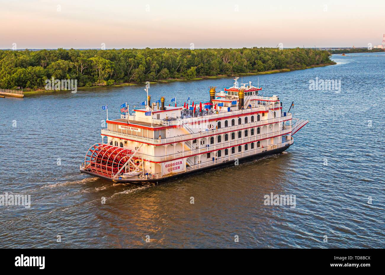 La Géorgie sur River Queen Banque D'Images