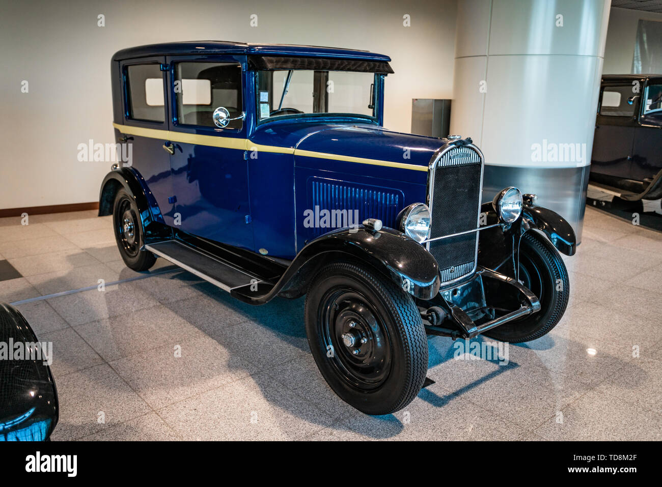 Moscou, Russie - 27 MAI 2019 : Chenard & Walcker 1931 vintage car gratuitement à l'exposition à l'aéroport Domodedovo de Moscou Banque D'Images