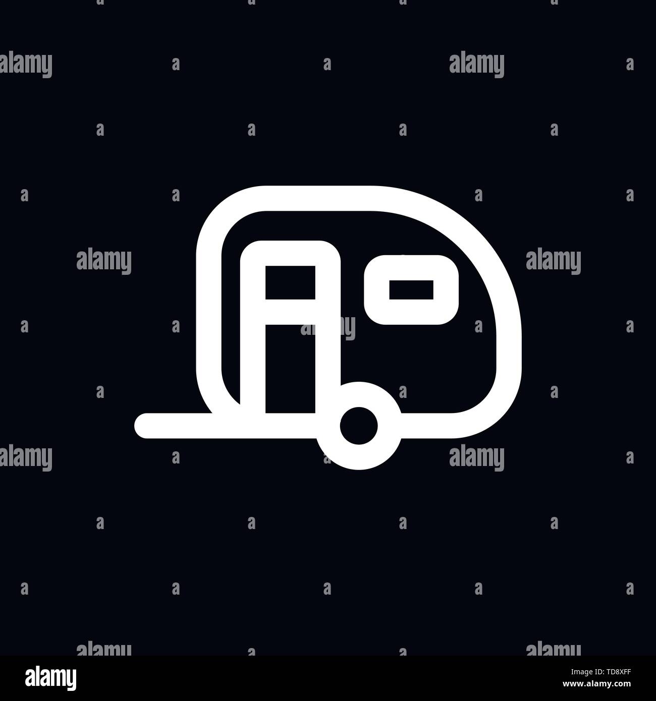 Camping simple icône. Camping Universal icônes à utiliser pour l'interface utilisateur web et mobile Illustration de Vecteur