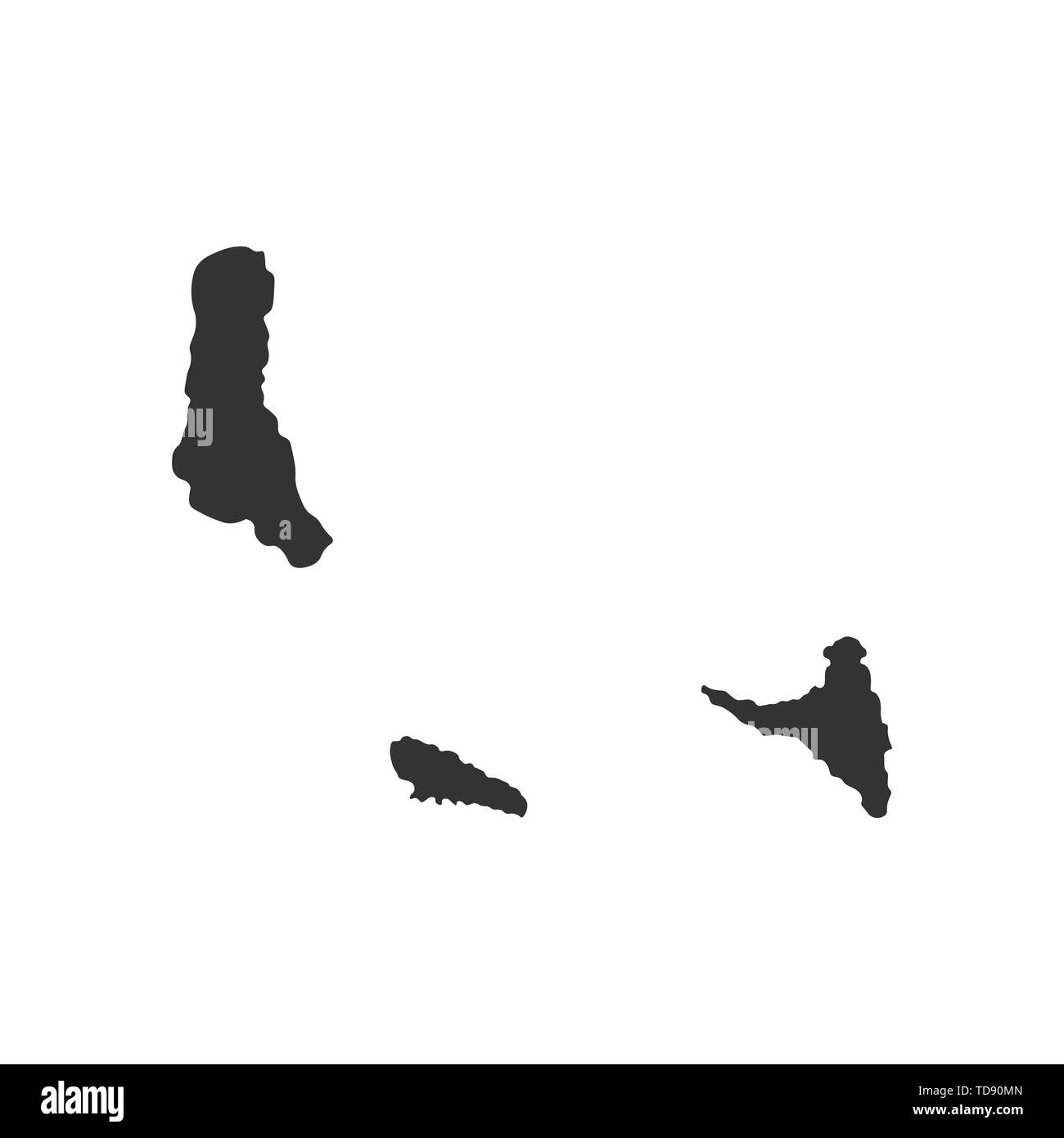 Vector Comores site isolé sur fond blanc Illustration de Vecteur