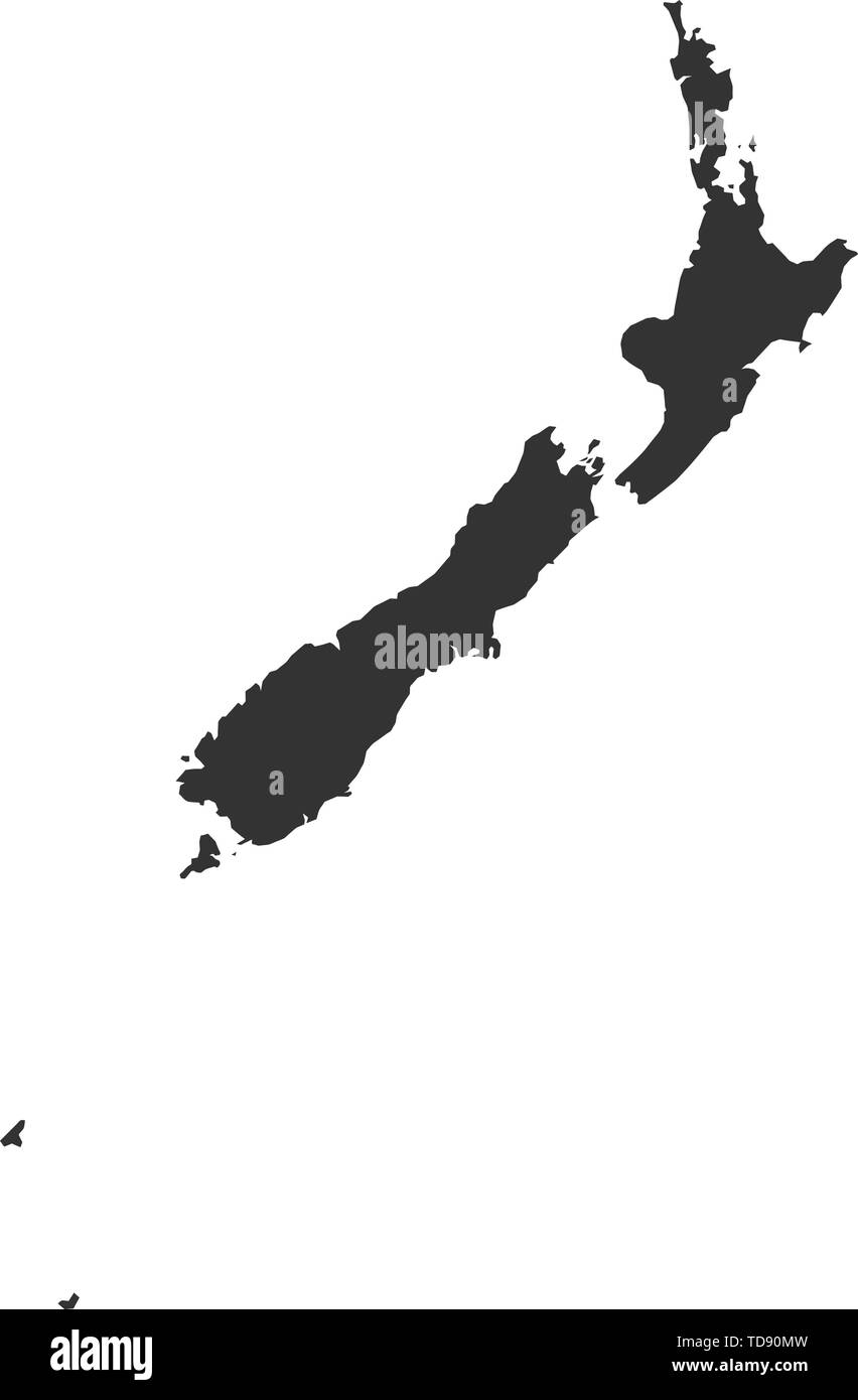 Nouvelle Zélande site était sur fond blanc Illustration de Vecteur