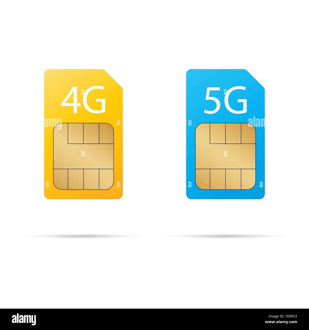 Jeu de carte sim Internet avec ombres.Vector EPS10 Illustration de Vecteur