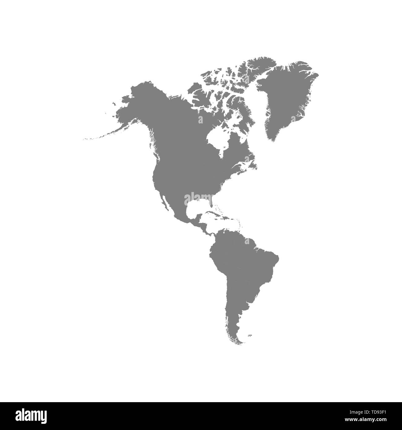 La carte de l'Amérique du Nord et du Sud. Vector EPS10 Illustration de Vecteur