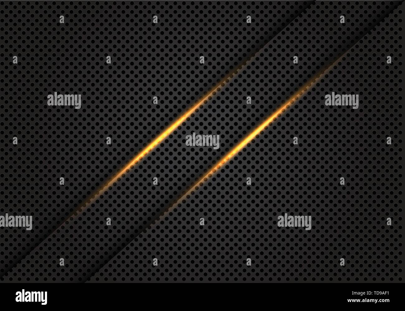 Abstract light line or double cercle gris foncé sur la conception maille luxe moderne futuristic background vector illustration. Illustration de Vecteur