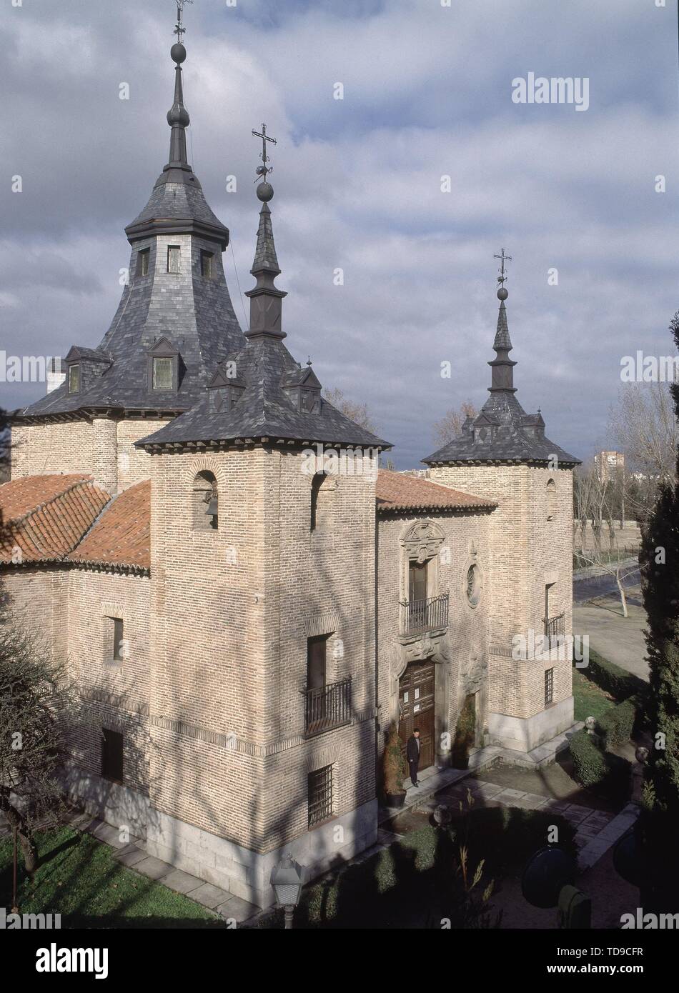 Extérieur - ERMITA DE LA VIRGEN DEL PUERTO - S XVIII- RESTAURADA EN 1951 POR MENDOZA. Auteur : PEDRO DE RIBERA. Emplacement : Ermita de la Virgen del Puerto. L'ESPAGNE. Banque D'Images