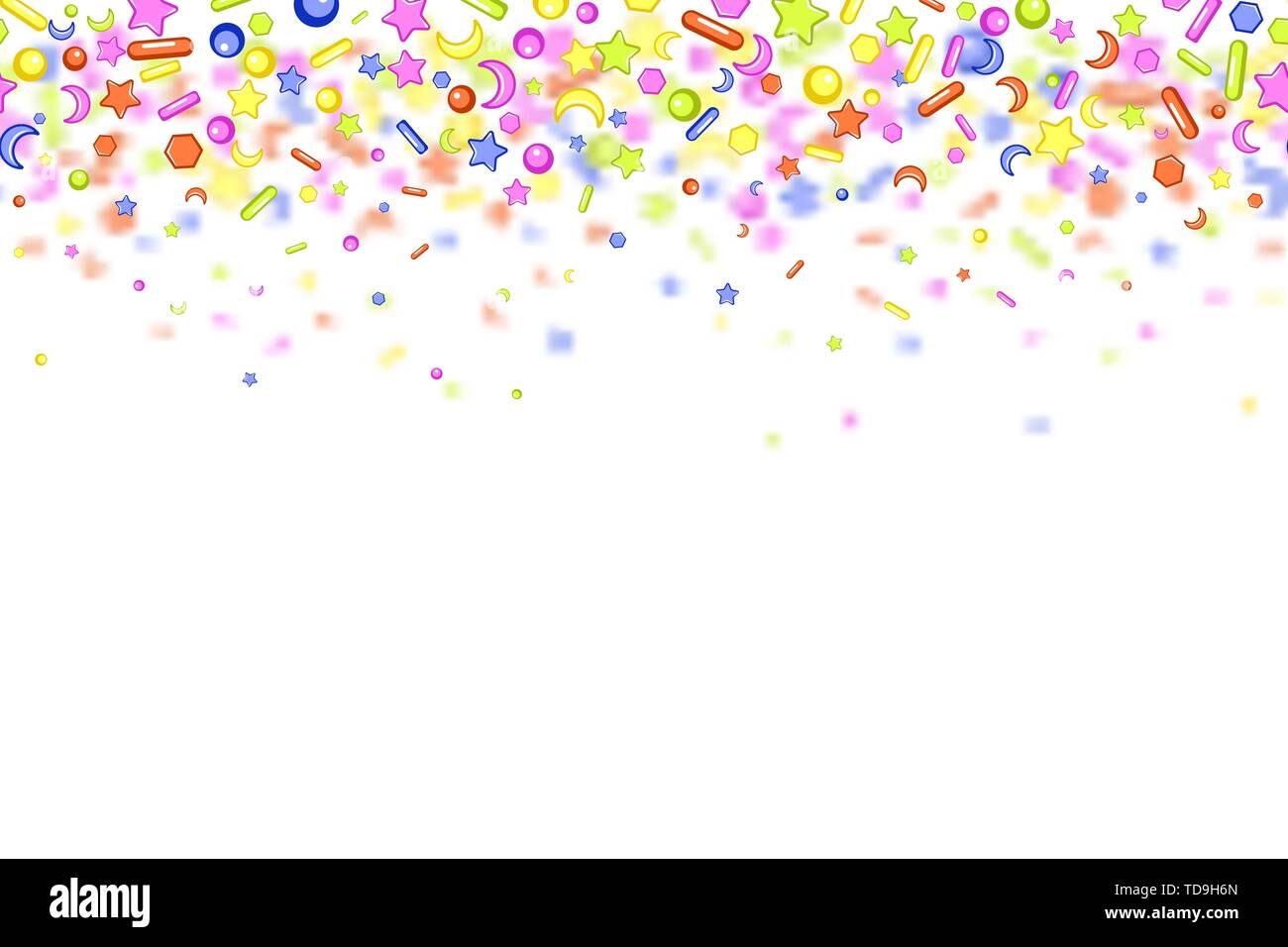 Confettis doux motif transparent Illustration de Vecteur