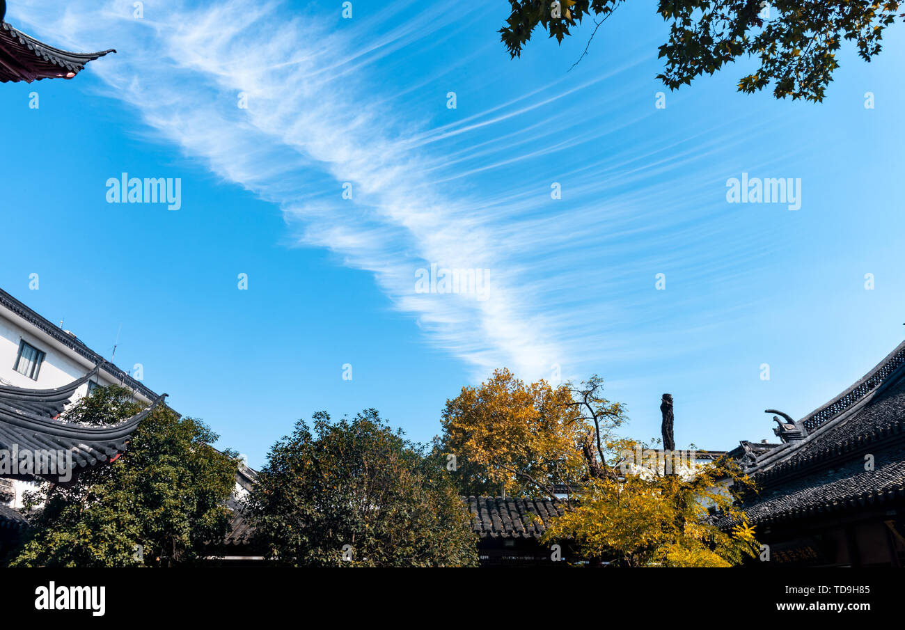 Le ciel de l'histoire Banque D'Images