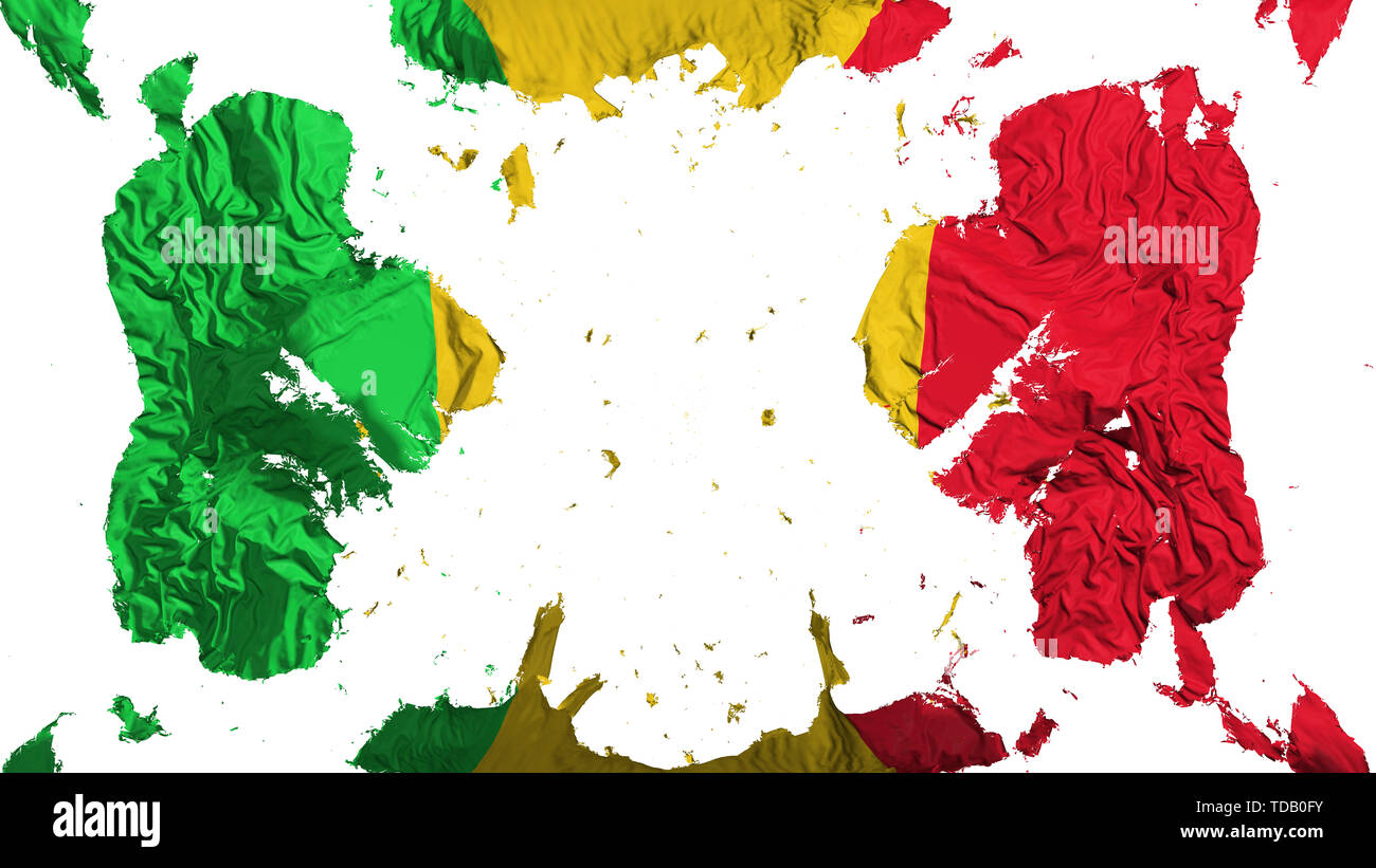 Drapeau Mali dispersés Banque D'Images