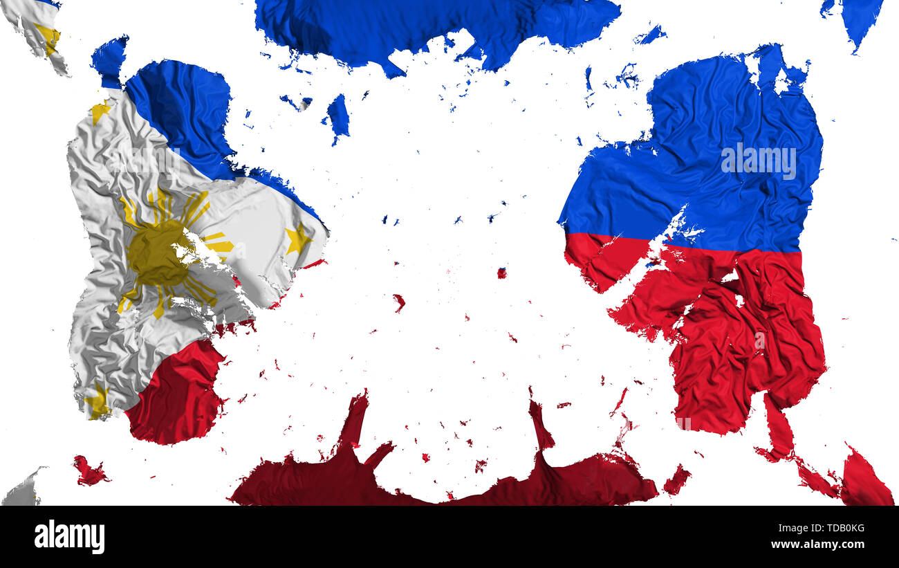 Drapeau Philippines éparpillés Banque D'Images