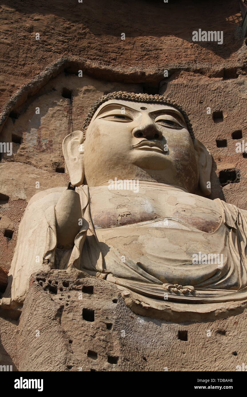 Grottes de Maijishan Tianshui, province de Gansu Banque D'Images