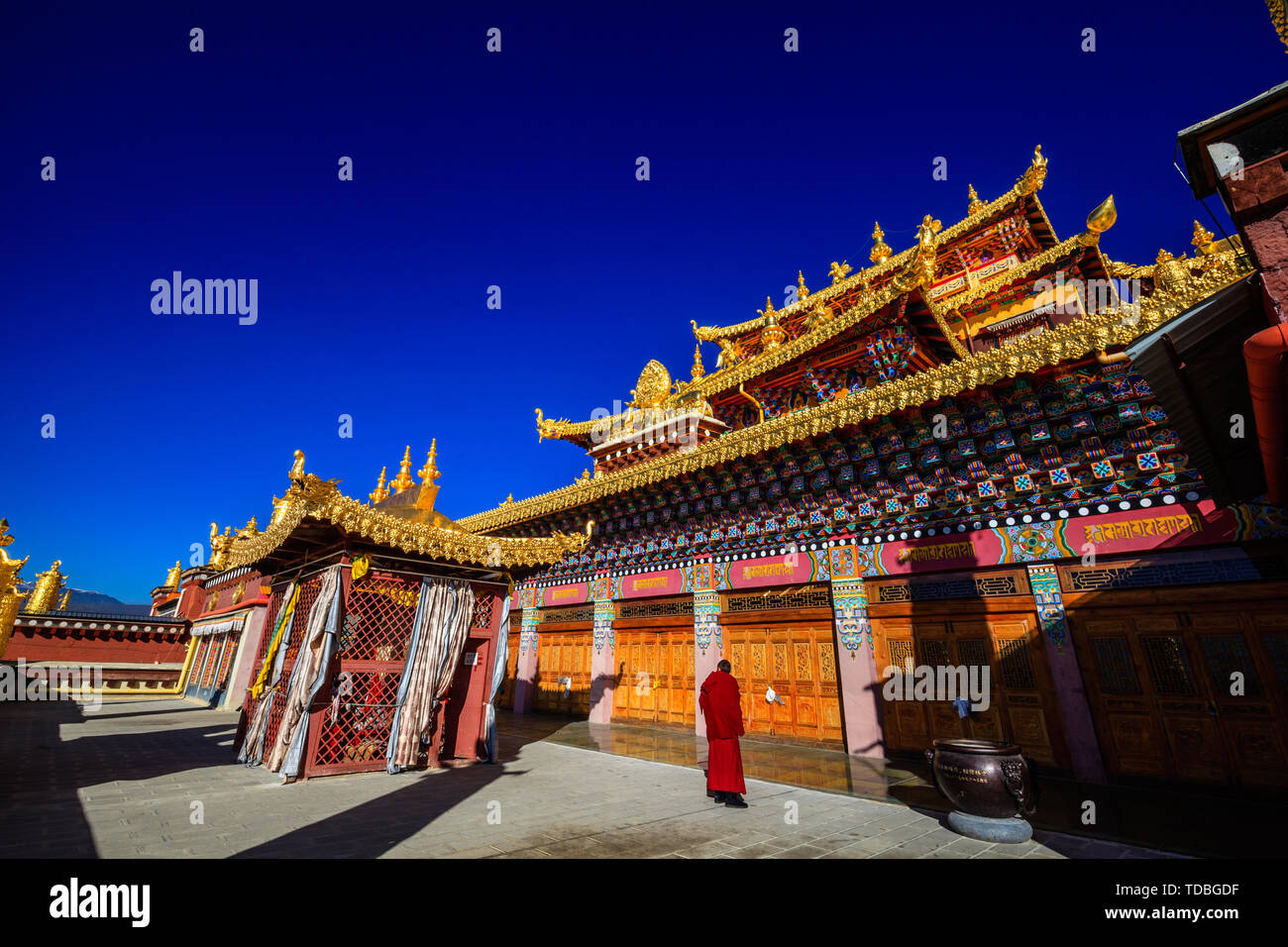 Temple Songzanlin Shangri-La (Petit Palais du Potala) Banque D'Images