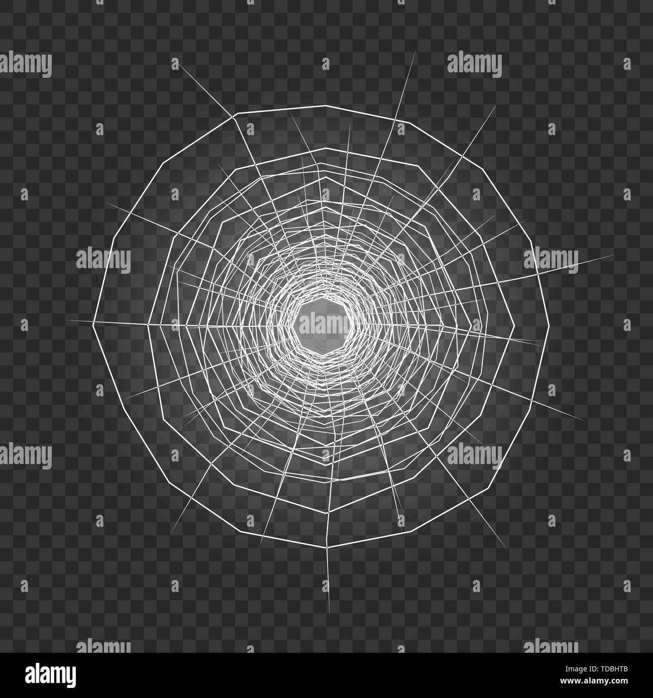 Trou de balle en verre sur fond transparent . Modèle pour votre conception Illustration de Vecteur