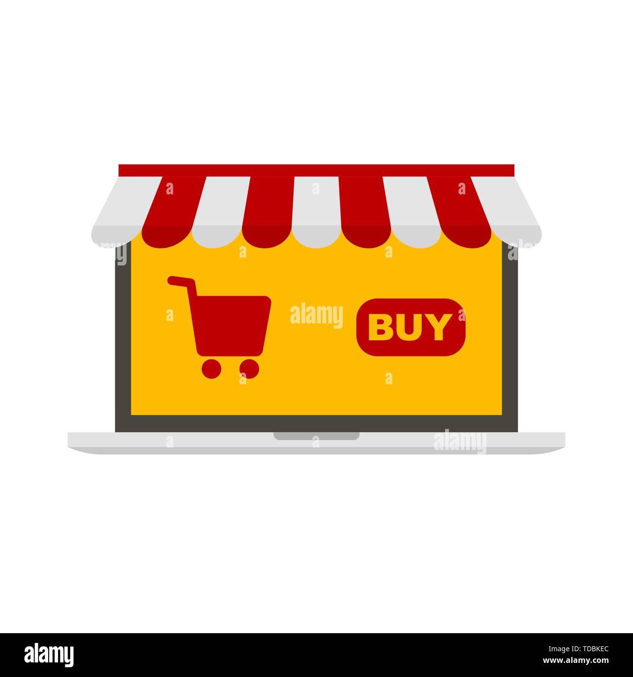 Internet shopping concept illustration. L'argent électronique. Vector Illustration de Vecteur