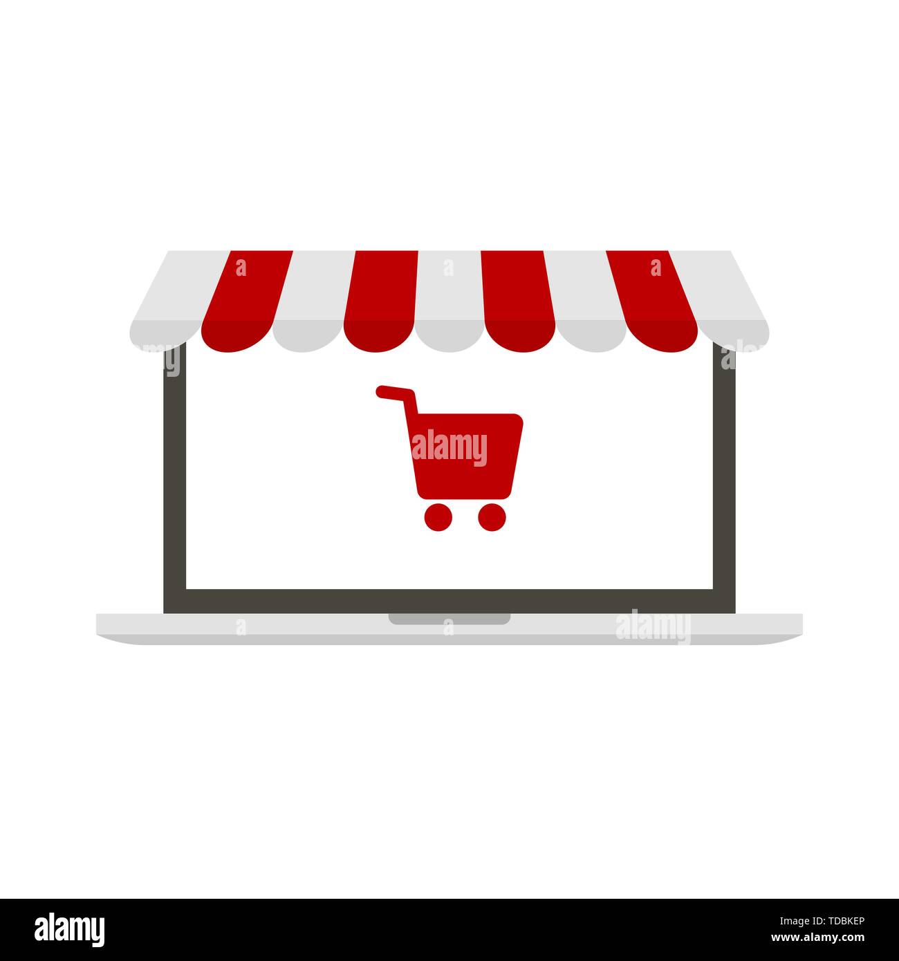 Internet shopping concept illustration. L'argent électronique. Vector Illustration de Vecteur