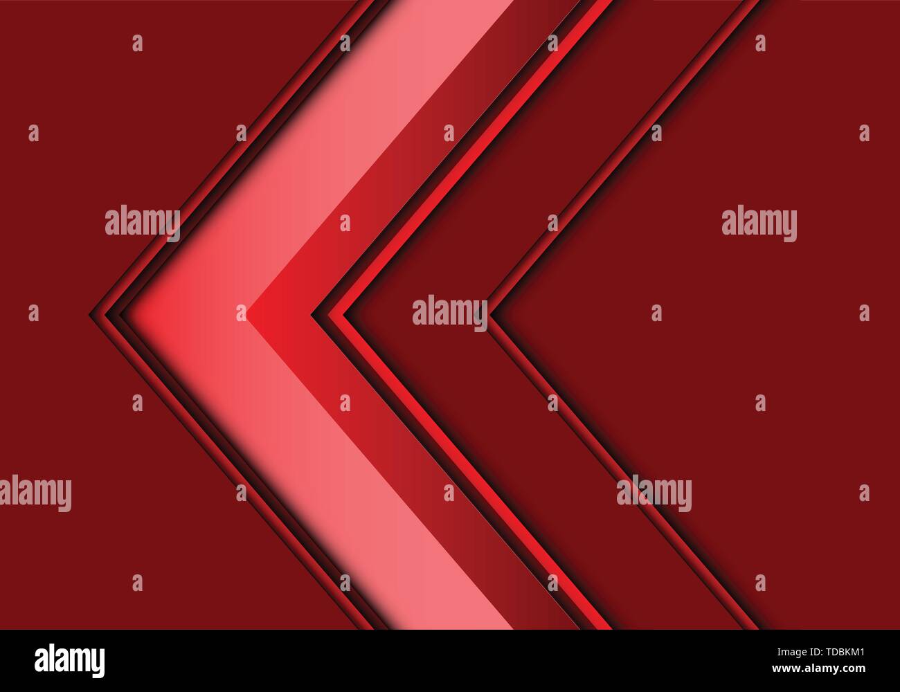Le sens de la flèche rouge abstrait moderne design futuristic background vector illustration. Illustration de Vecteur