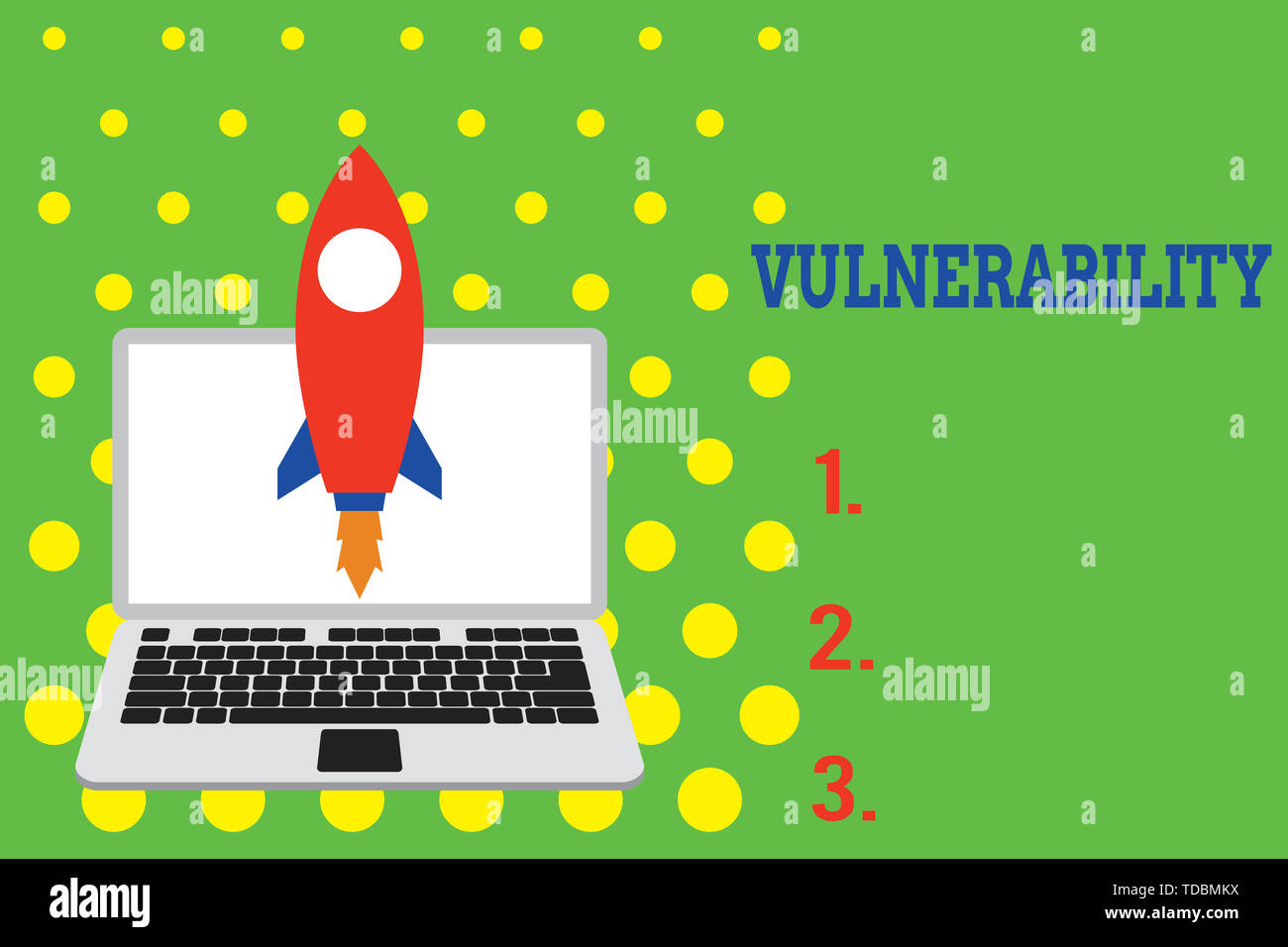 Texte de l'écriture de la vulnérabilité. Photo conceptuelle l'état d'être exposés à la possibilité d'être attaqué le lancement jusqu'à la roquette portable . Startup proj Banque D'Images