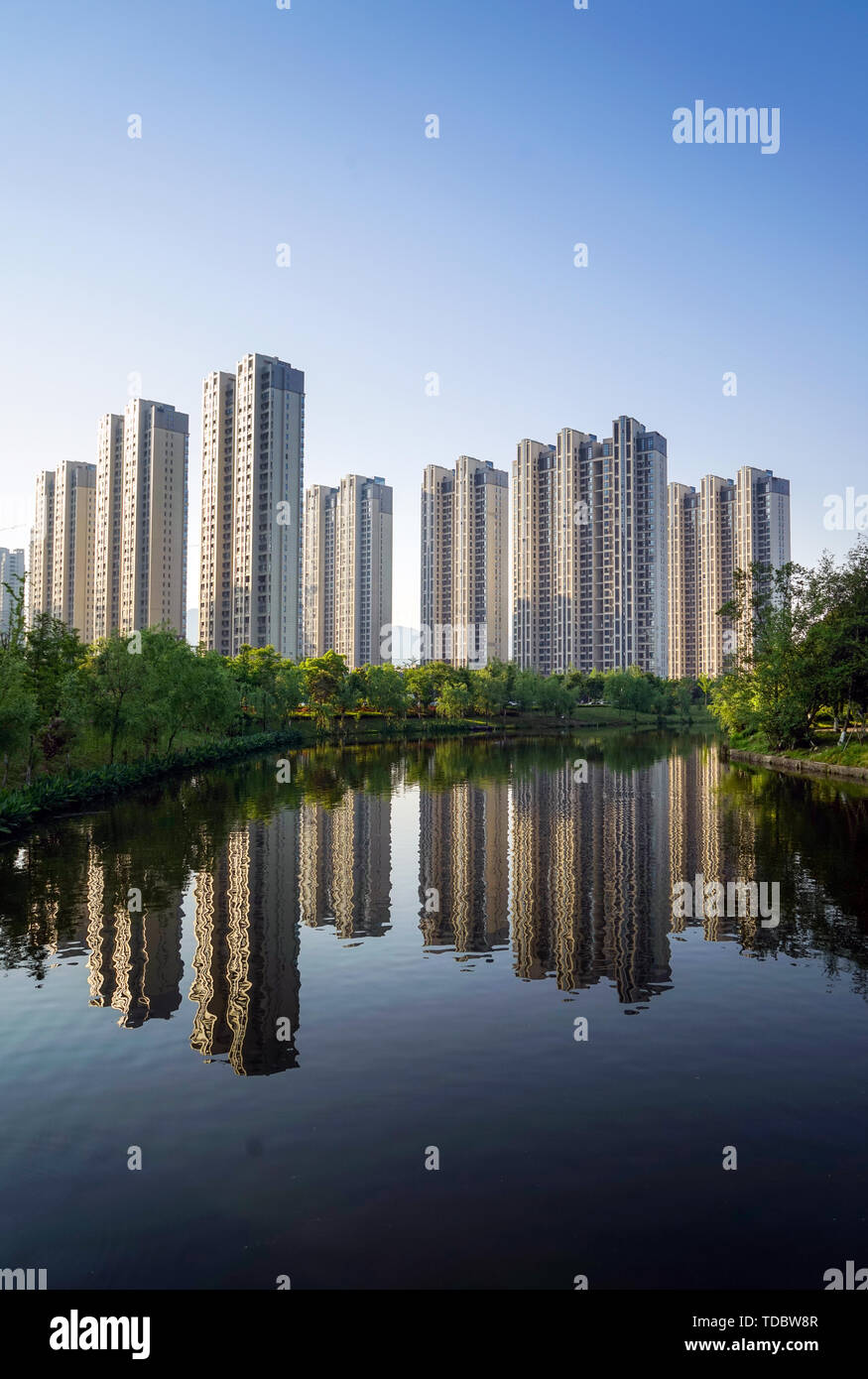 La ville de Ningbo Beilun, Bâtiment Banque D'Images