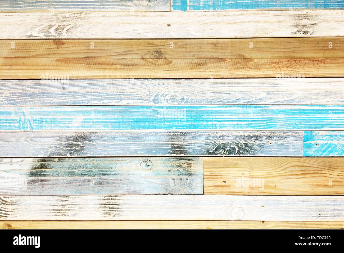 Parquet en bois, plancher en bois coloré de texture background Banque D'Images