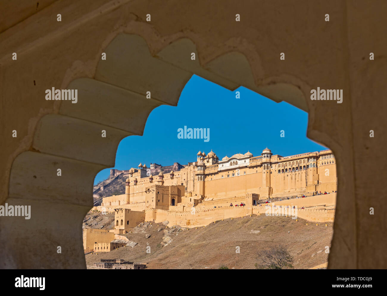 Fort Amber, Jaipur, Rajasthan, Inde Banque D'Images