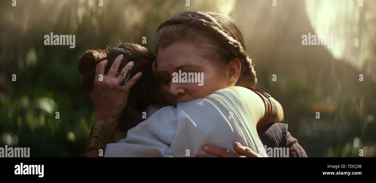 CARRIE FISHER dans STAR WARS : LA MONTÉE DE SKYWALKER (2019). Credit : Lucasfilm/Walt Disney Productions / Album Banque D'Images