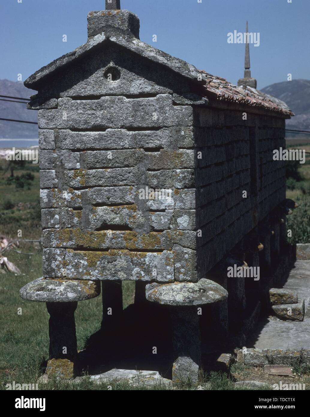 HORREO-DET FRONT. Lieu : extérieur. PROVINCIA. Coruña. L'ESPAGNE. Banque D'Images