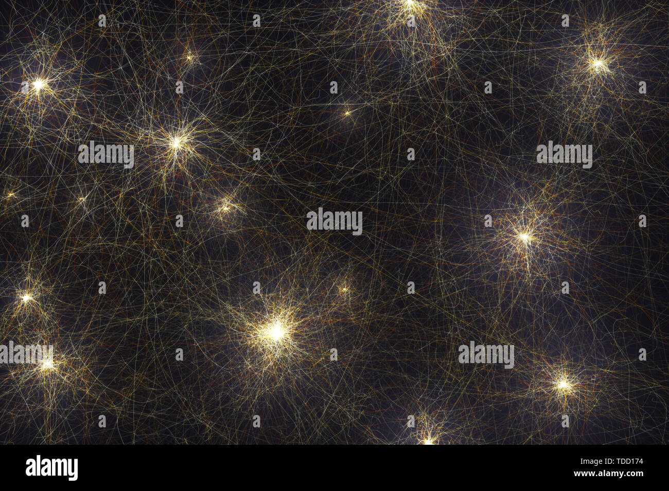 Réseau de neurones, l'illustration conceptuelle Banque D'Images