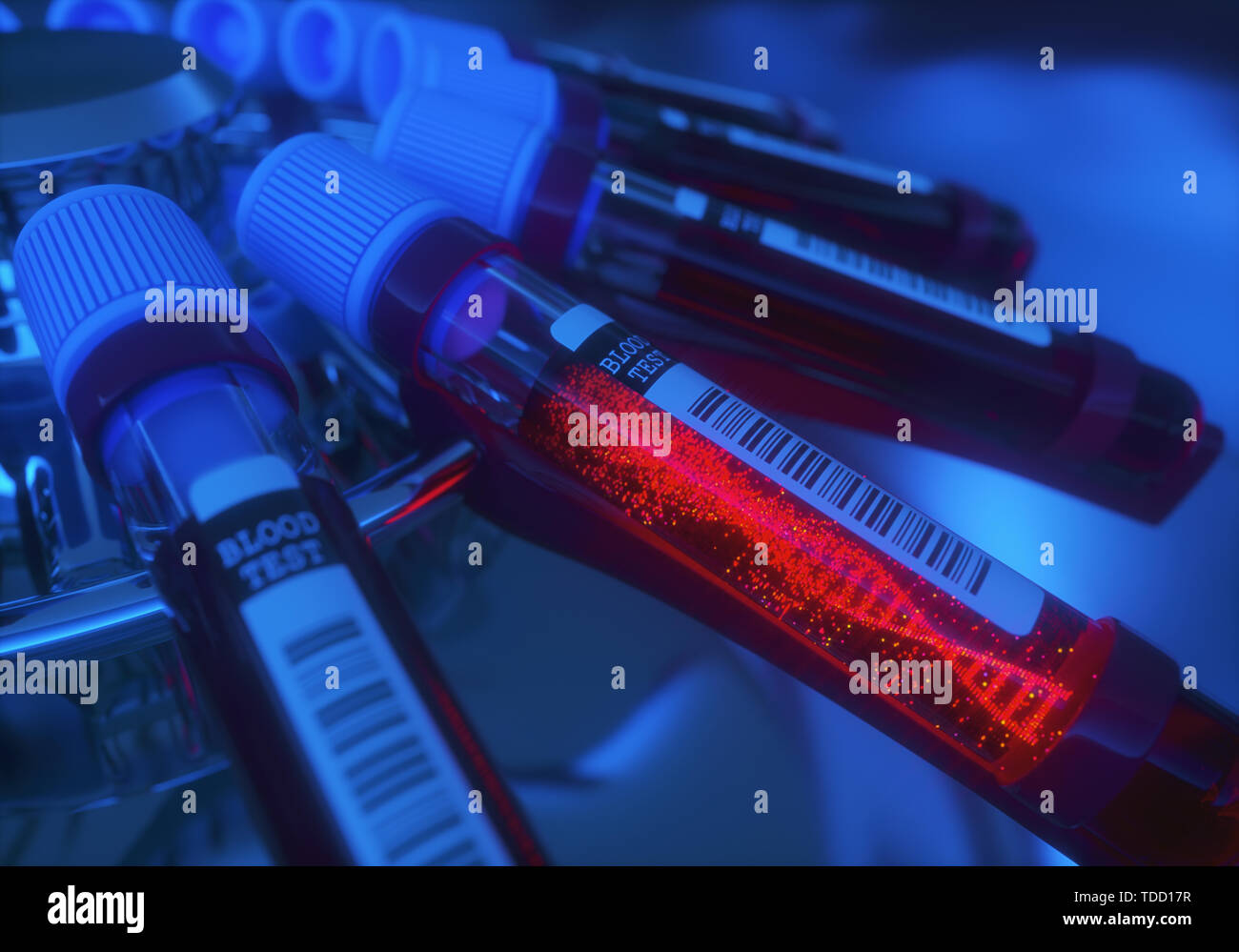 La recherche génétique, l'illustration conceptuelle Banque D'Images