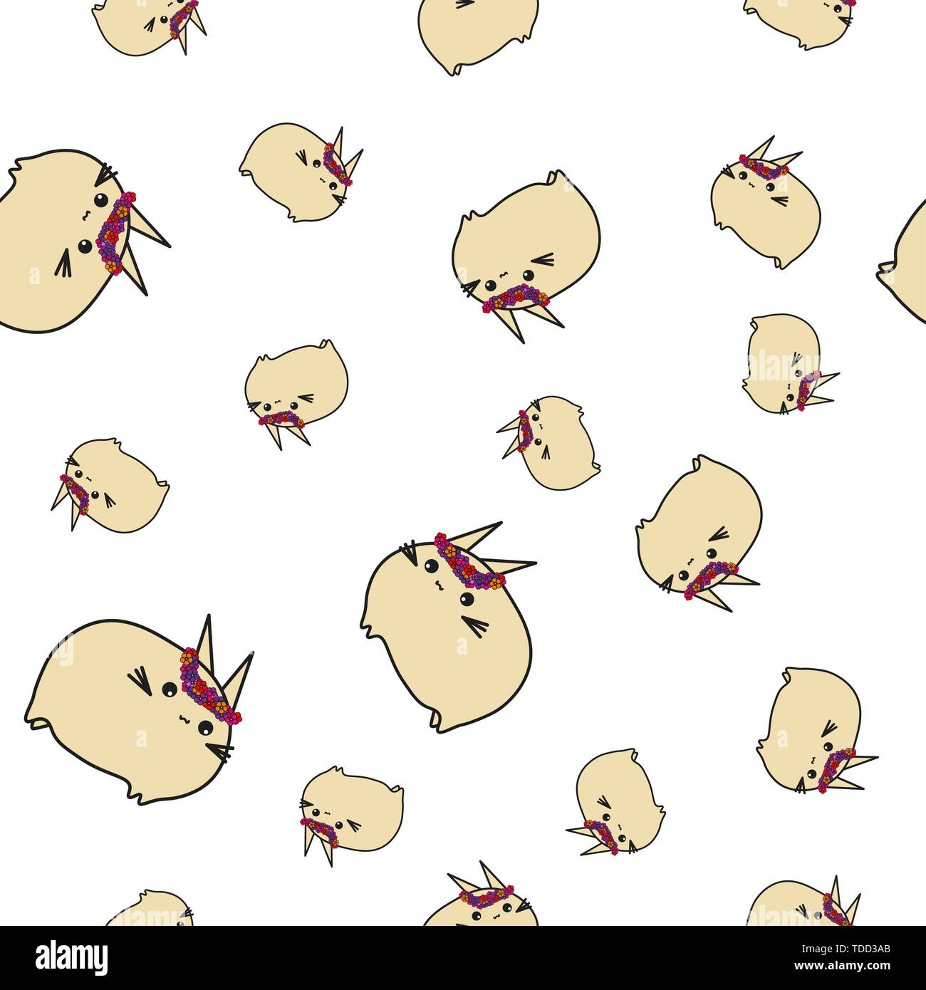 Motif de lapins caricature transparente indiquant les signes du zodiaque vierge. illustration sur fond blanc. Banque D'Images
