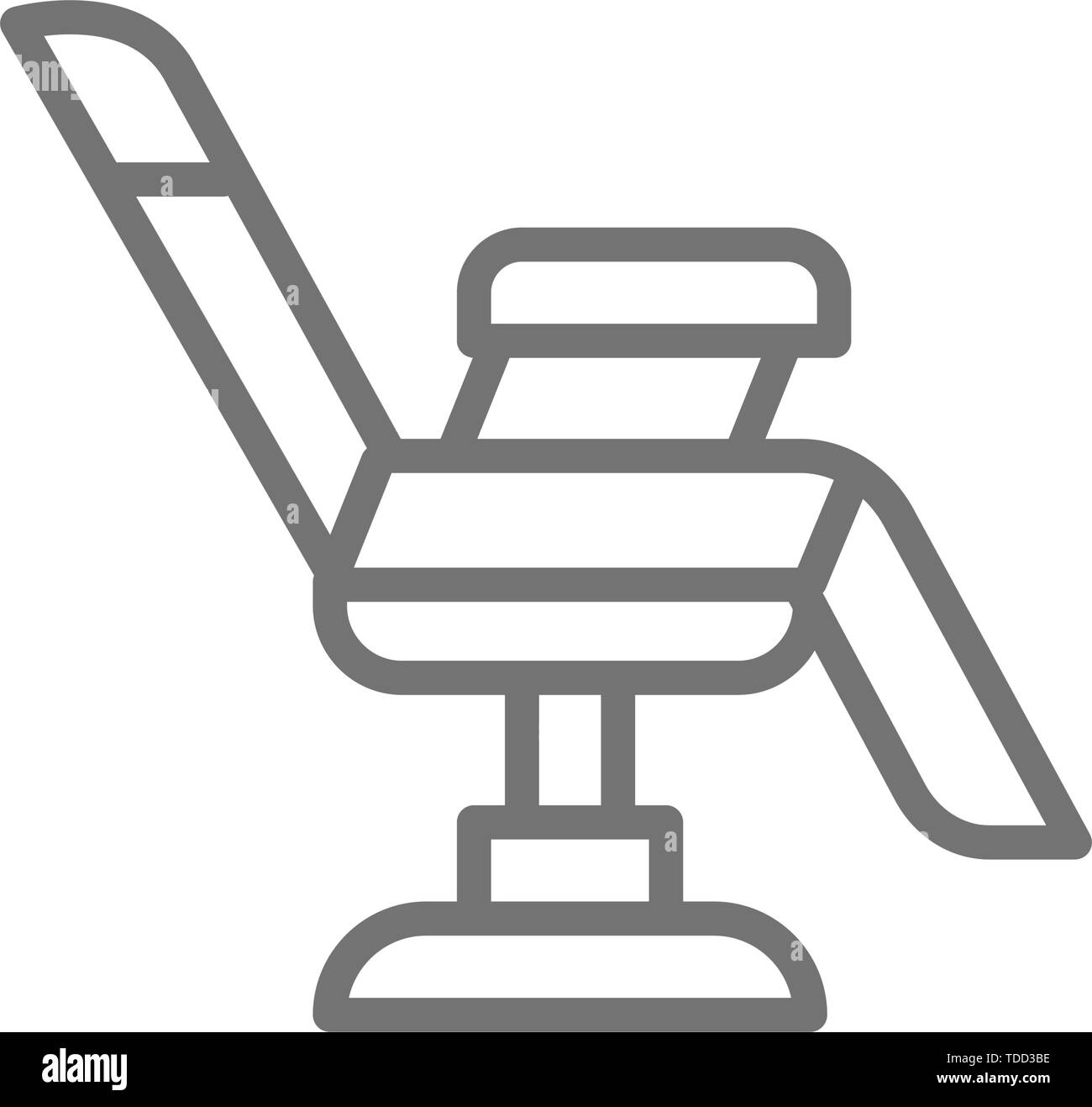 Président pour tattoo studio, l'icône de la ligne d'équipement. Illustration de Vecteur