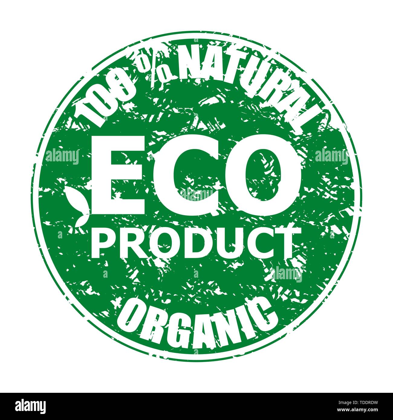 Produit naturel bio eco de tampon en caoutchouc. Filigrane, sains produits bio nature garantie. Vector illustration Illustration de Vecteur