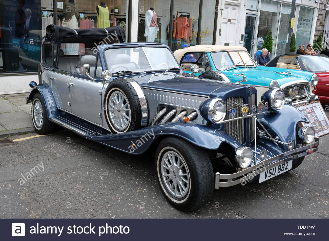 Voiture classique Beauford Series 3 en kit exposée à l'événement West End Classic Vehicle à Édimbourg, en Écosse Banque D'Images
