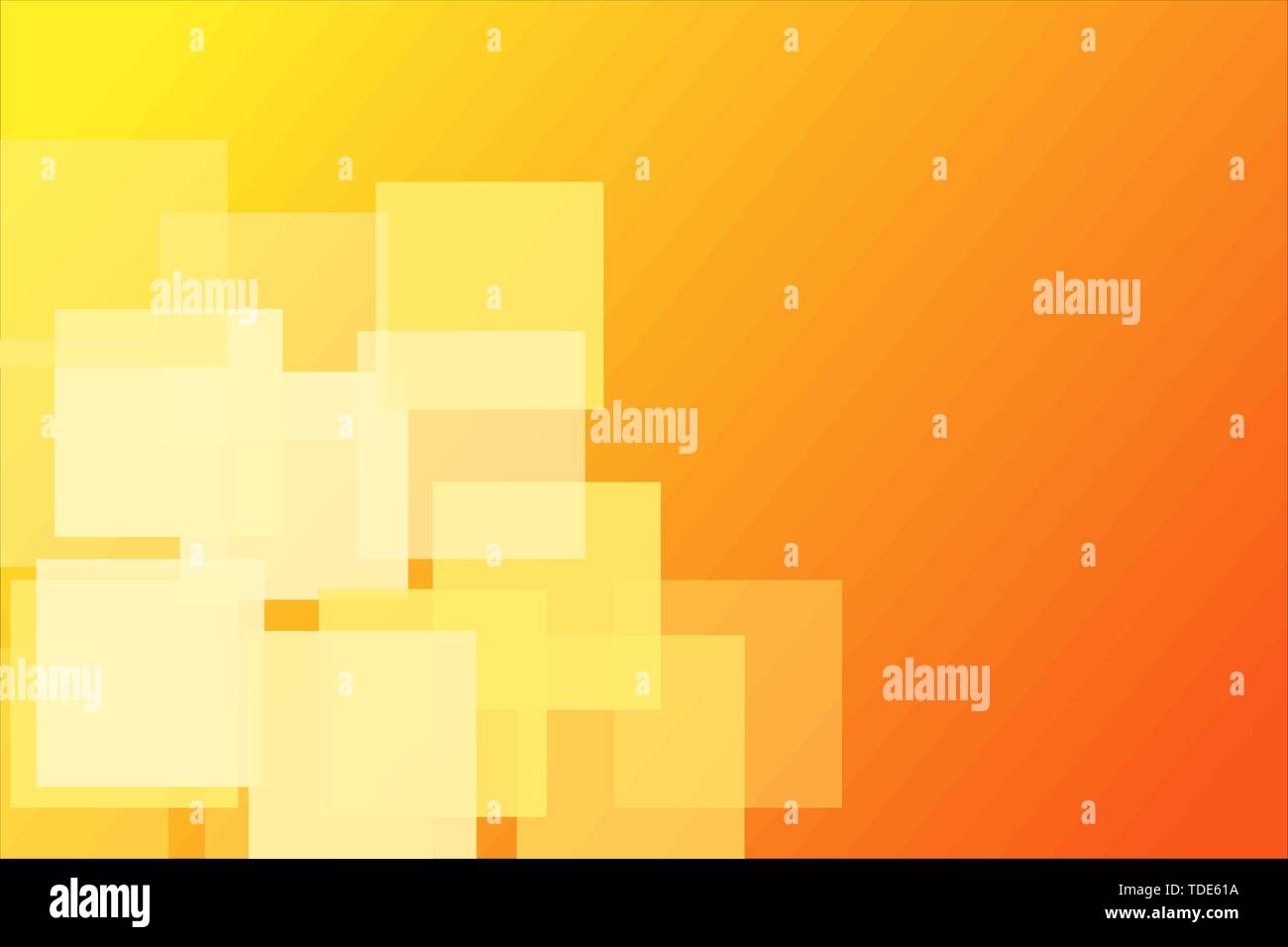 Résumé gradient coloré jaune orange carrés géométrique motif de fond Illustration de Vecteur