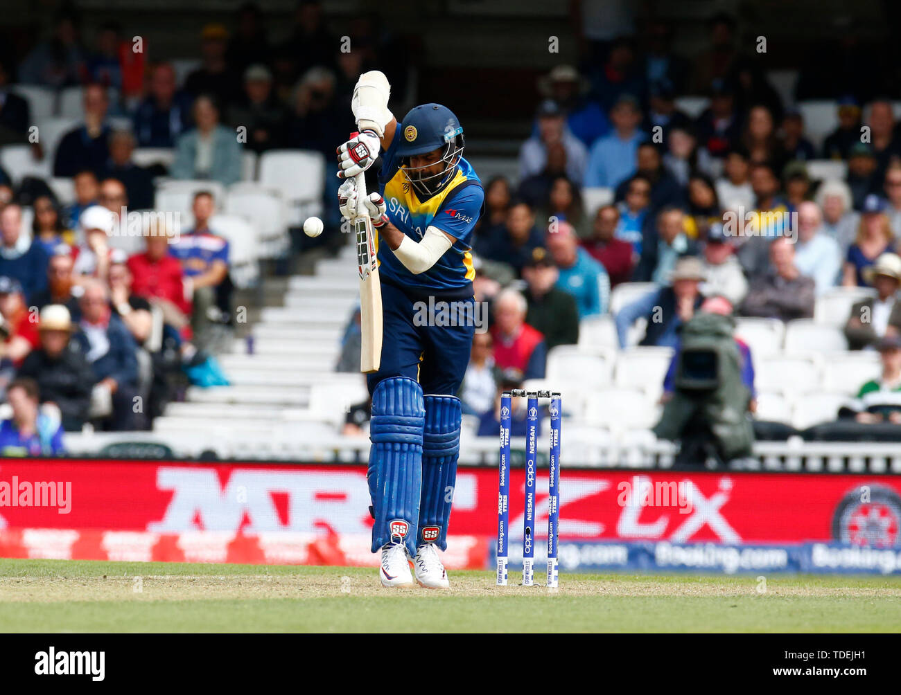 Londres, Royaume-Uni. 15 Juin, 2019. Londres, Angleterre. 15 juin : Lahiru Thirimanne de Sri Lanka au cours de ICC Cricket World Cup entre le Sri Lanka et l'Australie à l'Oval Stadium le 15 juin 2019 à Londres, en Angleterre. Action Crédit : Foto Sport/Alamy Live News Banque D'Images