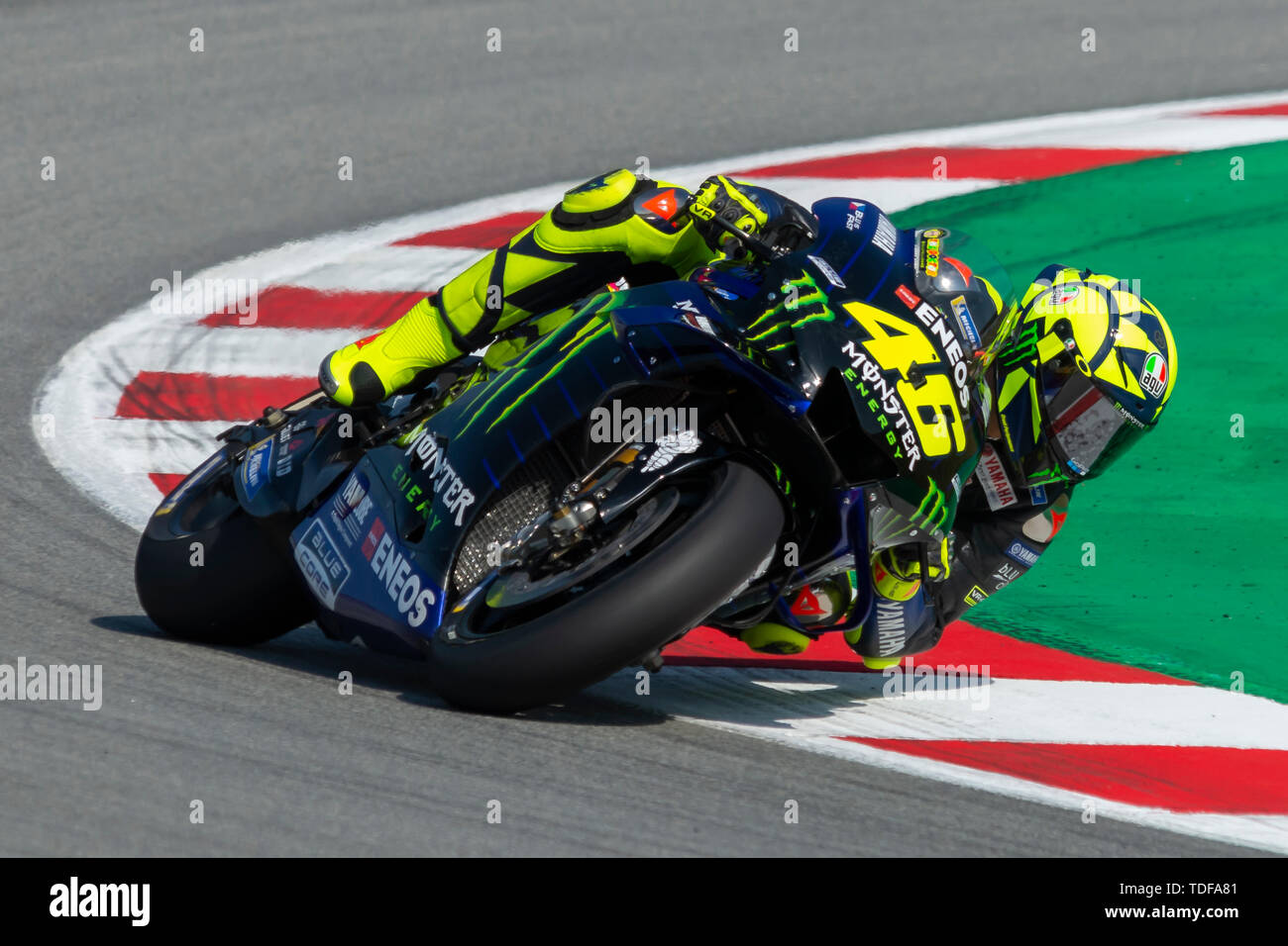 Valentino Rossi. Grand Prix de Catalogne MotoGP sur le circuit de Catalogne. Barcelone, Espagne, Juin, 2019 Banque D'Images