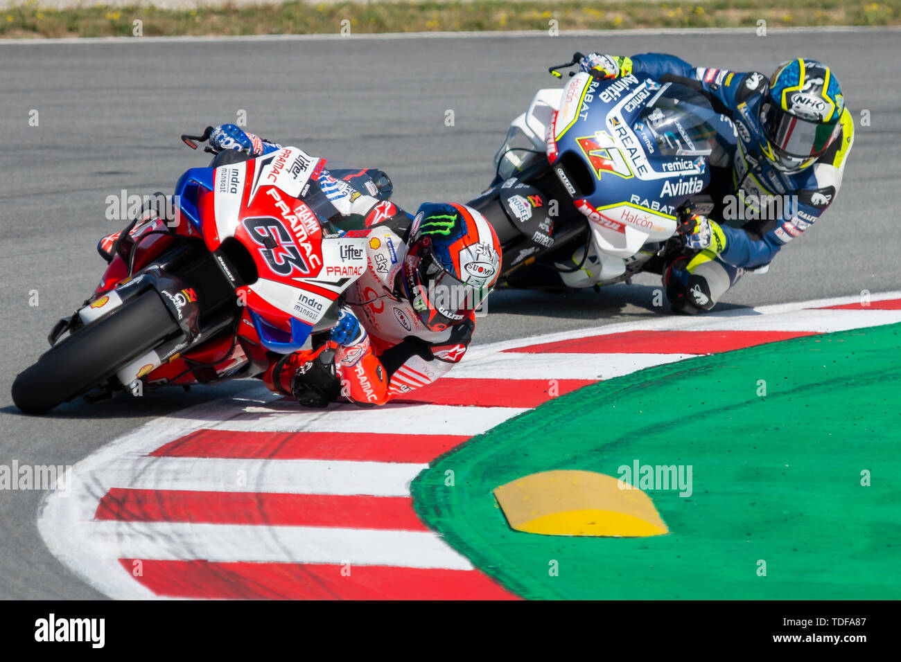 Francesco Bagnaia. Grand Prix de Catalogne MotoGP sur le circuit de Catalogne. Barcelone, Espagne, Juin, 2019 Banque D'Images