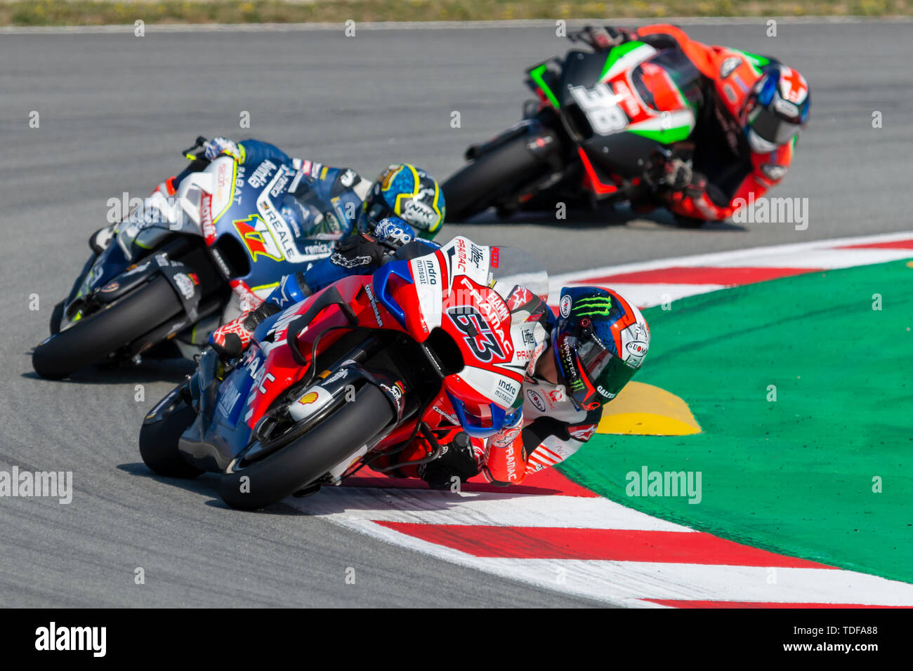 Francesco Bagnaia. Grand Prix de Catalogne MotoGP sur le circuit de Catalogne. Barcelone, Espagne, Juin, 2019 Banque D'Images